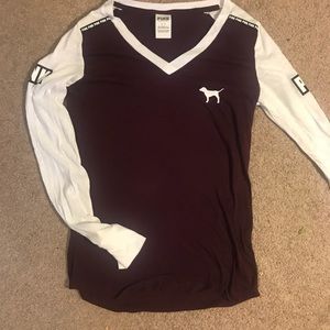 PINK Long sleeve T shirt